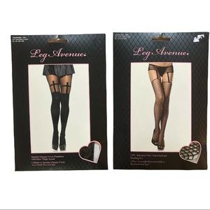 2 PAIRS Leg Avenue Hosiery ~OS ~NWT